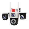 Tri-lens Wireless Night Vision Panoramic Outdoor HD Surveillance Camera