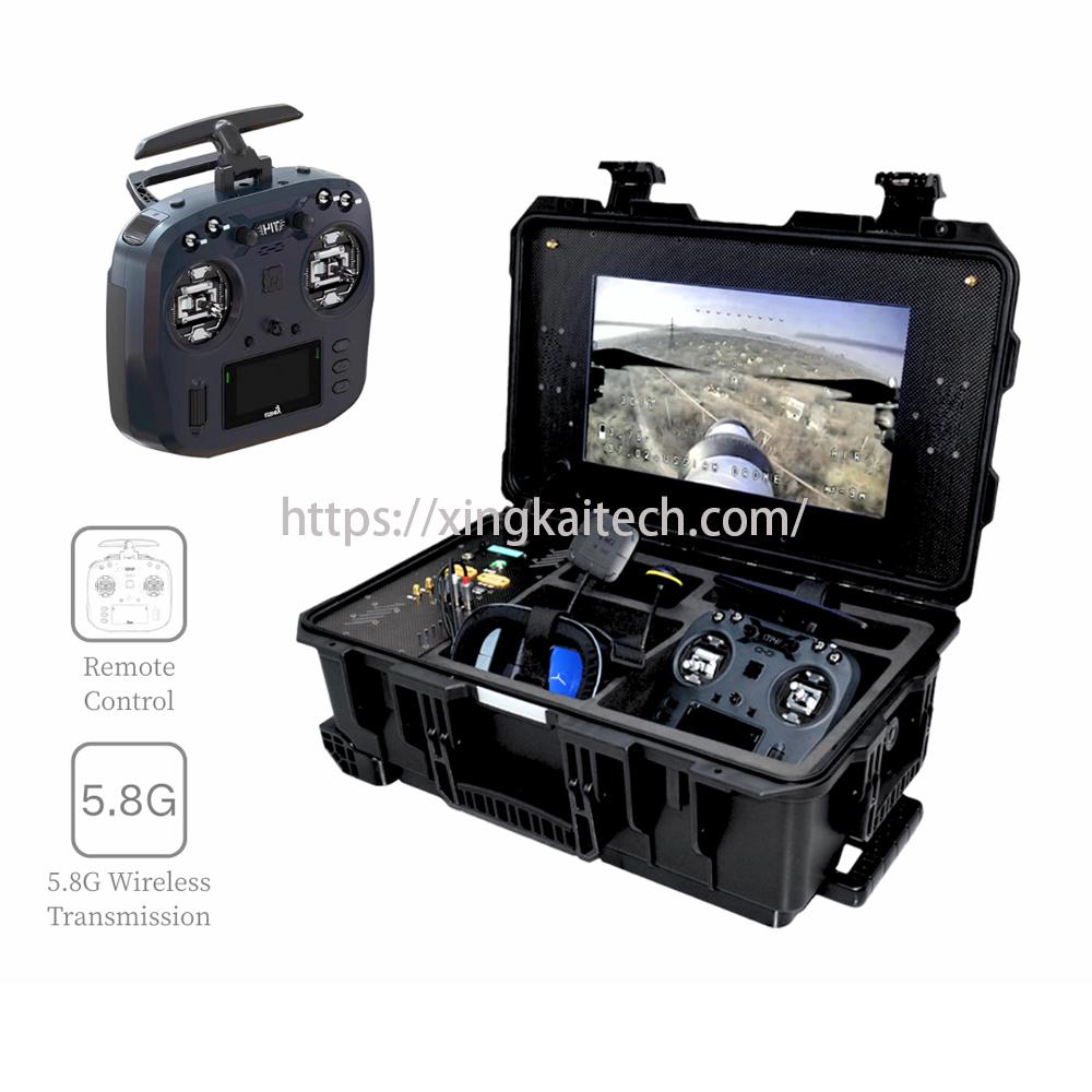 FPV Control Box Dual Control Box Drone Long-distance Data Transmission VR Glasses VR Remote Control FPV Remote Control Parts
