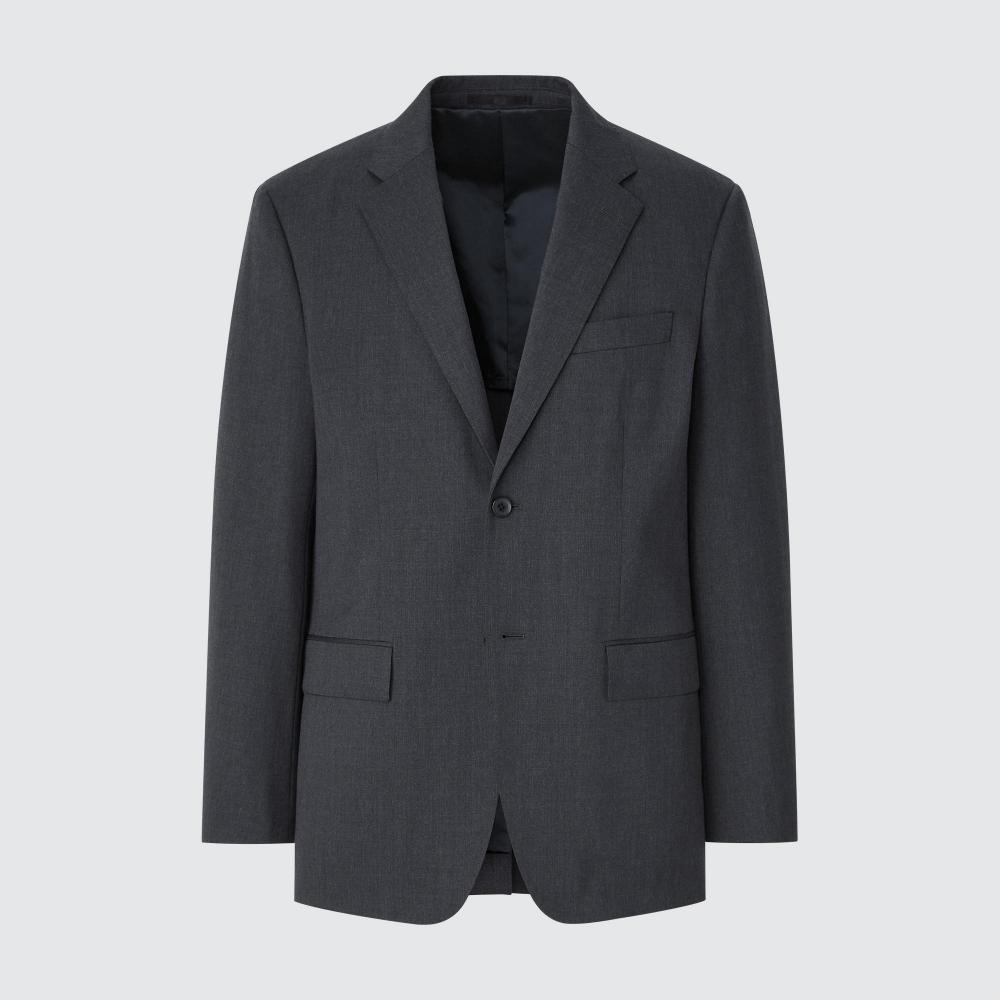 Uniqlo Japan Stretch Wool Jacket  Can Be Set Up 
