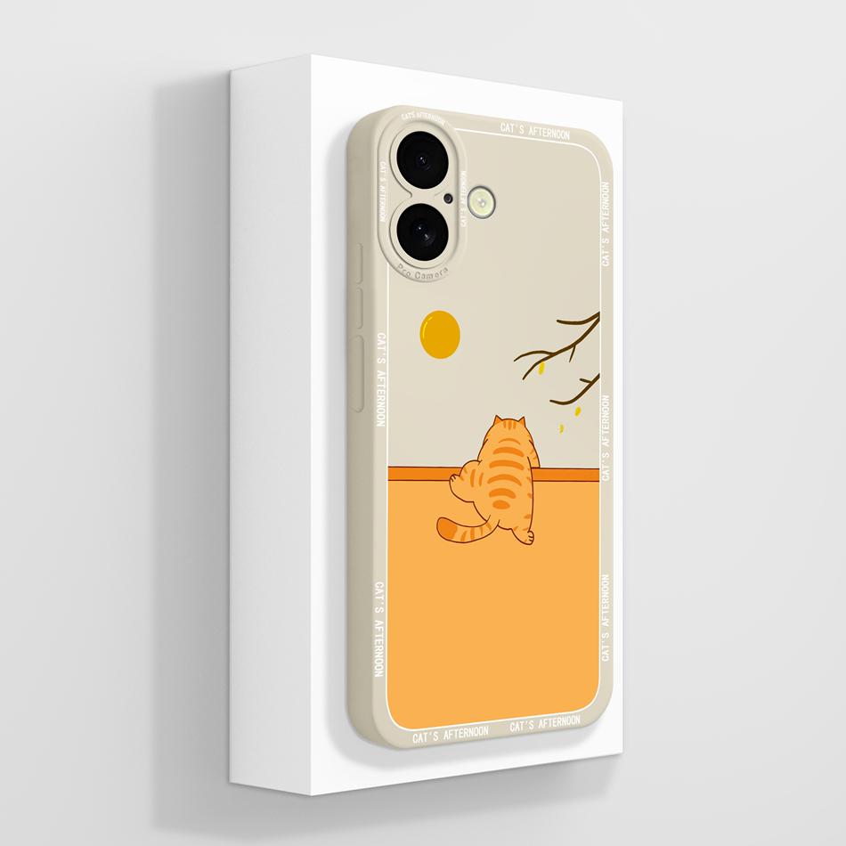 Cute Panda Case For iPhone 16 /16Plus/16Pro/16ProMax iPhone16+ Back Cover Sof Liquid Silicone Full Protection Bumper Funda Coque