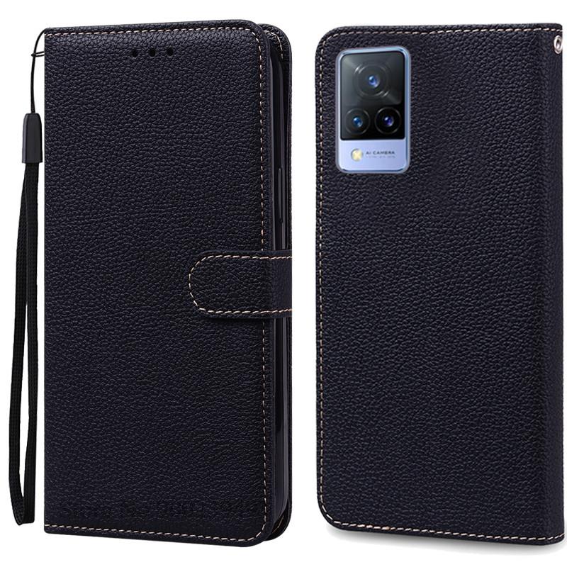 Pro Vivo V21 Pouzdro Silikonové Peněženkové Vyklápěcí Pouzdro na Telefon pro Vivo V2050 V2066 V2108 VivoV21 Kožené Pouzdro Coque pro Vivo V21 5G Fundas