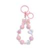 Colorful Bow & Heart Beaded Keychain Pendant