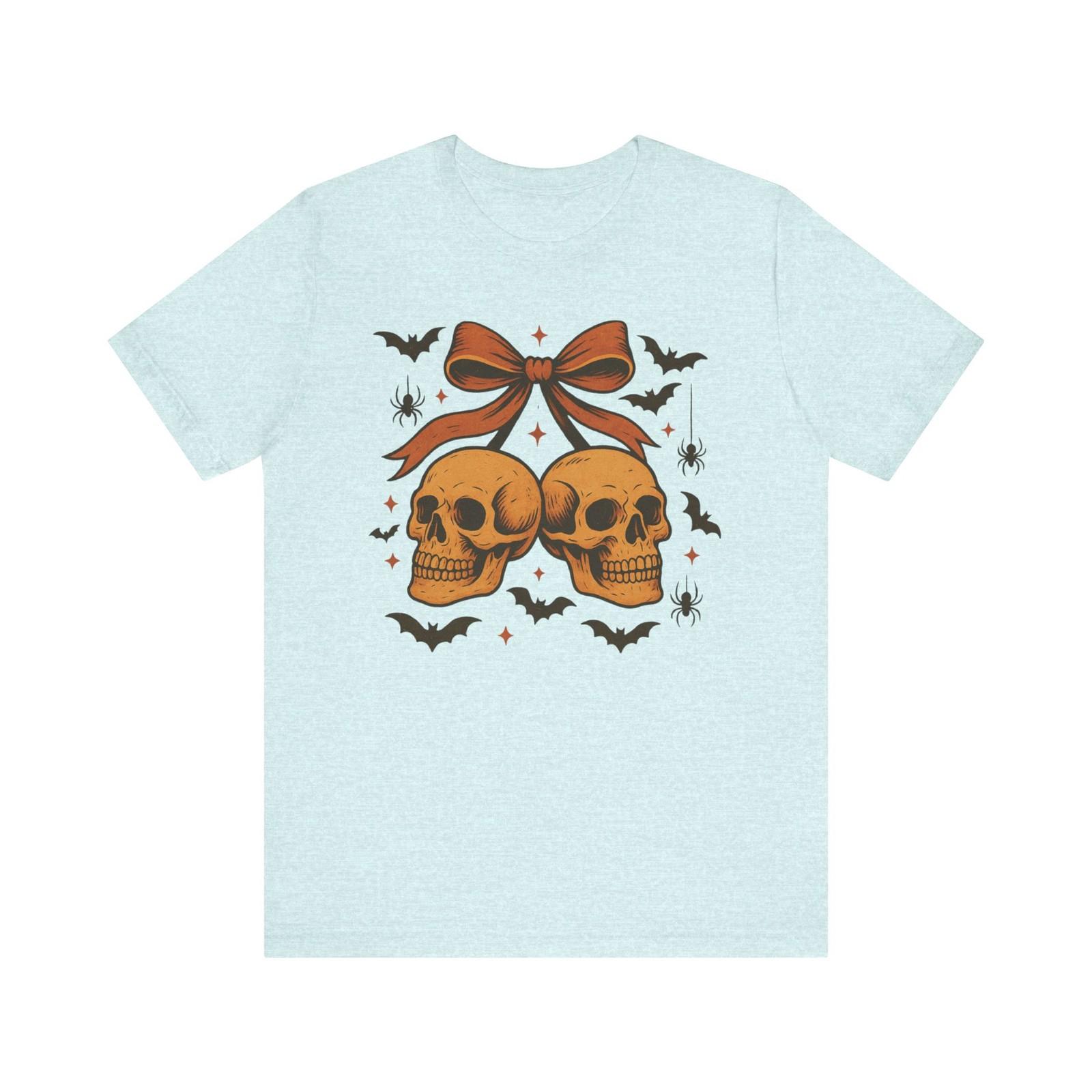 Vintage Art Coquette Skull, Unisex Jersey Short Sleeve Tee S разноцветный