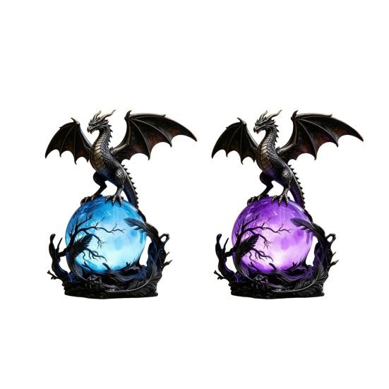 USB Powered Dragon LED Light, Gothic Style Decorative Ornament, Bedside Desk Lamp for Holiday Atmosphere, Home Night Light