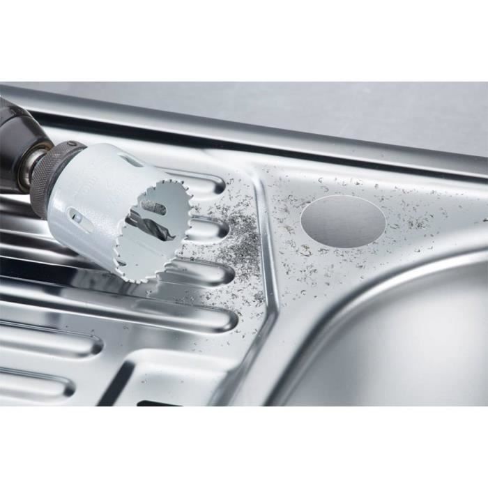 Jeu de scies-cloches - KWB - 598210 - 7 pièces - HSS CO bi-métal - Résistant et durable