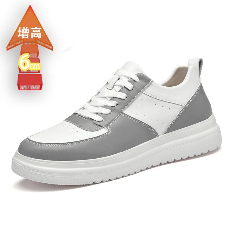 

Мужская обувь дышащая летом, новая белая обувь с внутренней танкеткой, обувь для увеличения роста на 6 см, спортивная и повседневная обувь 36