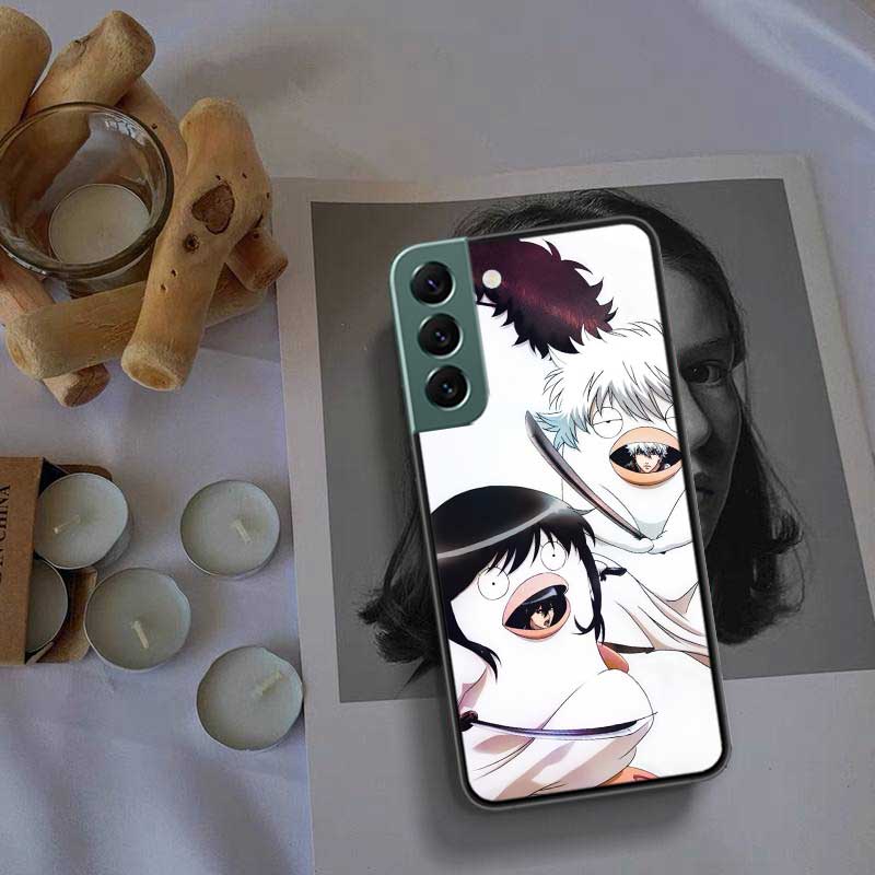 Anime Gintama Mr. Raindrop Phone Case For Samsung Galaxy S22 S25 Ultra S21 S10 Plus S26 Edge S20 S23 S24 FE Cover Silicone S