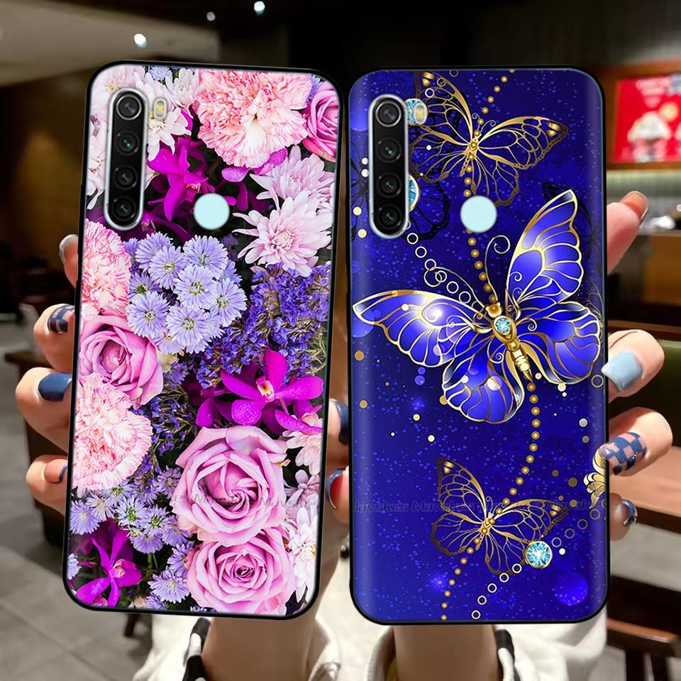 Per Xiaomi Redmi Note 8T Custodia Fantasia Protezione Completa Morbido Silicone Liquido Cover Cartone Animato per Redmi Note 8T Note8T Guscio Fundas