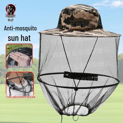 Chapéu de Pesca e Sol Anti-Insetos Hanlang para Exterior