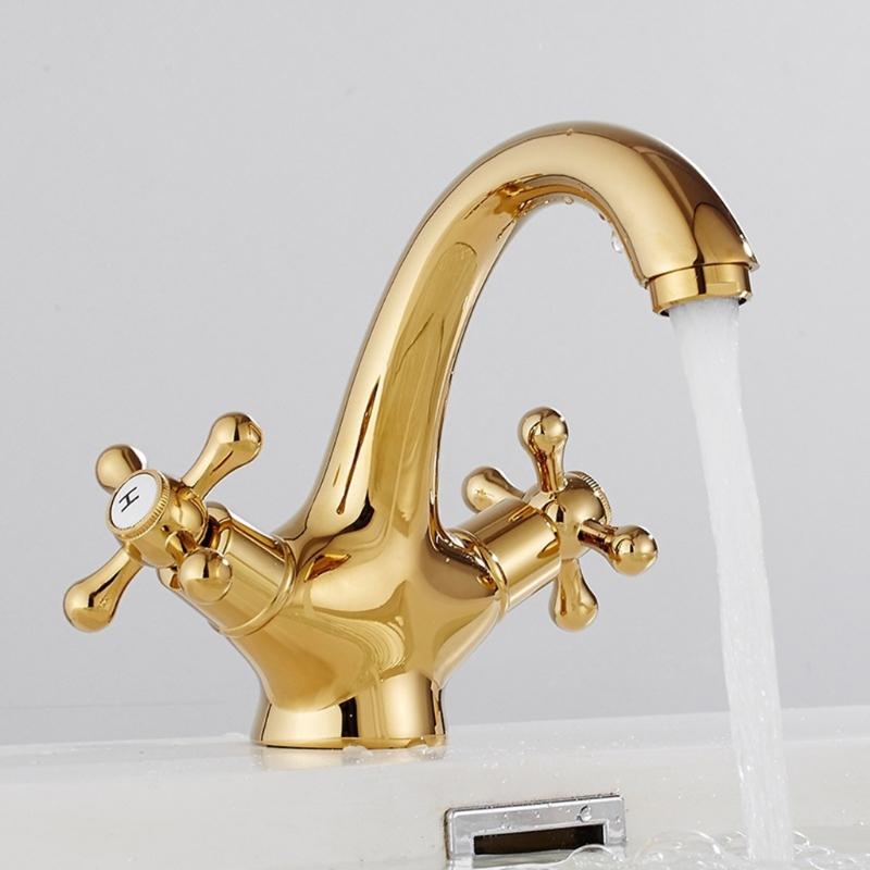Badezimmerarmatur 4 Zoll Waschtischarmatur 2-Griff Centerset Badezimmerwaschbeckenarmatur