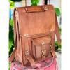 Safe Leather Vintage Laptop Messenger Bag Satchel Handmade Men's Genuine