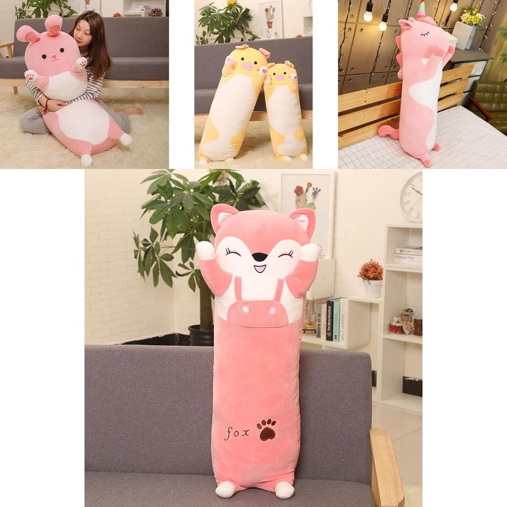 Cute Cartoon Animal Soft Plush Long Pillow For Total Enveloping Comfort