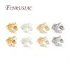 100pcs/lot 18K Gold Plated Connector Clasps Crimps Beads For Bracelets Necklace DIY Jewelry Making Supplies,Crimps Cover