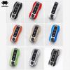 Carbon Fiber Chrome Color For Porsche Cayenne 718 Macan Panamera 911 Boxster Carbon Fiber Pattern  Car Key Case Cover Shell Bag