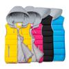 Popular Contrast Color Warm Female Korean Style Drawstring Vest for Office Waistcoat Jacket
