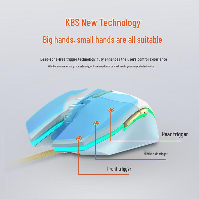 DAREU EM910 Wrangler RGB Lightweight Gaming Mouse