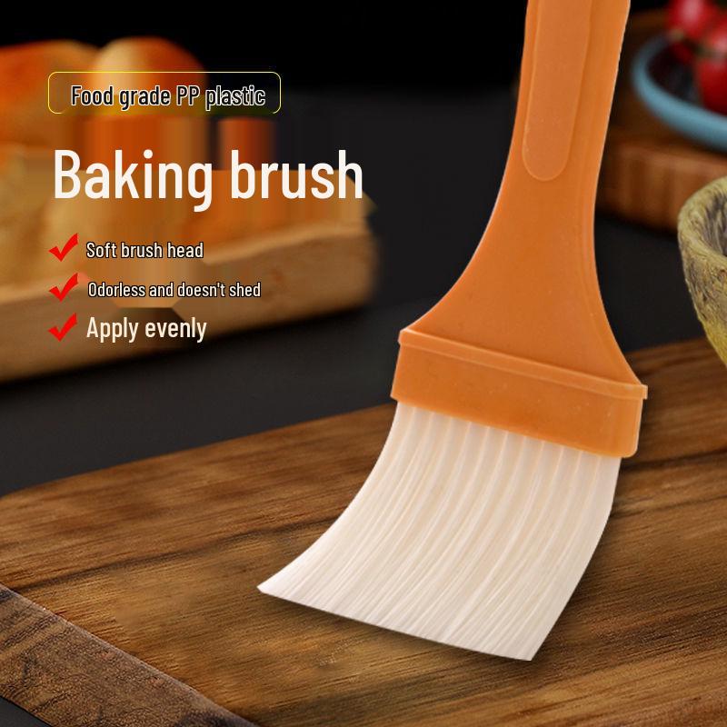 High-Temperature Resistant BBQ Brush: Durable No. 4 Oil Brush for Kitchen & Pancakes (Laobing) - Shed-Free Bristles