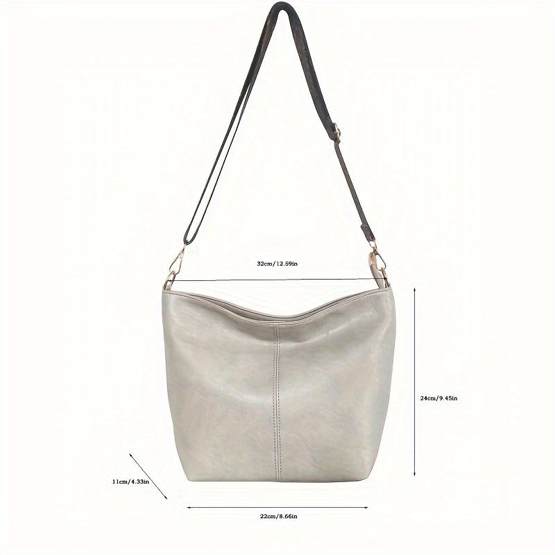 New fashionable women's handbag, ladies' hand-held shoulder bag, large capacity crossbody bag, geometric wide shoulder strap