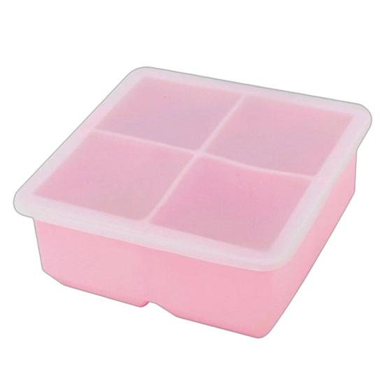

Silicone Ice Cube Tray with Lid 4/6/8 Cavities Easy Release Summer Refrigerator Cocktail Whiskey Ice Maker Press Mold Kitchen Supplies A