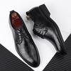 New Men's Casual Shoes Extra Large Size Business Dress Leather Shoes Men's Lace Up Versatile Wedding Shoes