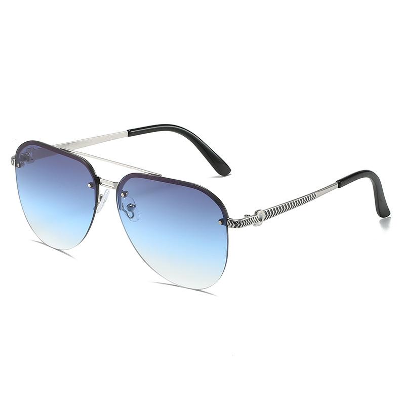 Double Beam Metal Sunglasses Beach Sunglasses Vintage Aviator Sunglasses
