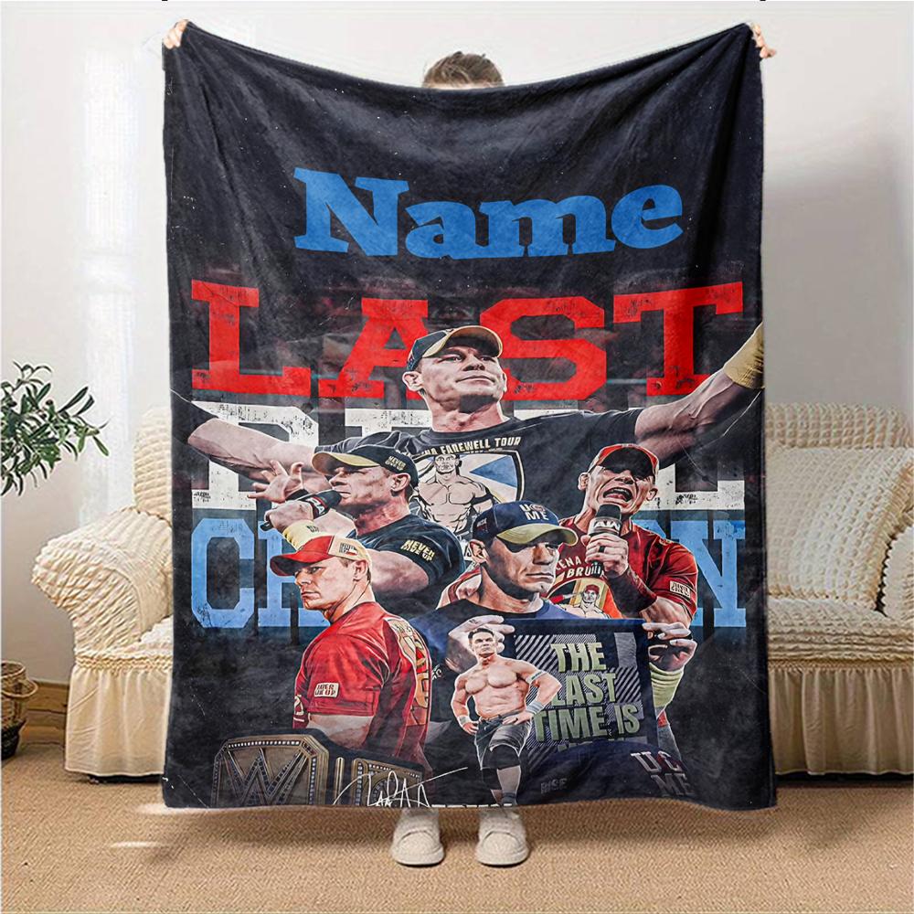 Custom Name "Last Chance Championship" Blanket for Couch & Bed, Plush Cozy Fuzzy Blanket Super Soft & Warm Blankets for Fall and Winter. 0908154