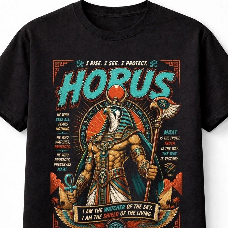Horus Egyptian God Mythology Falcon Deity Ancient Egypt Unisex TShirt S