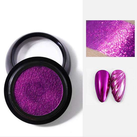 10G Mirror Effect Chrome Nail Powder Metallic Holographic Dip Nail Art Pigment Powder DIY Gel Acrylic Manicure Glitter Dust Decoration