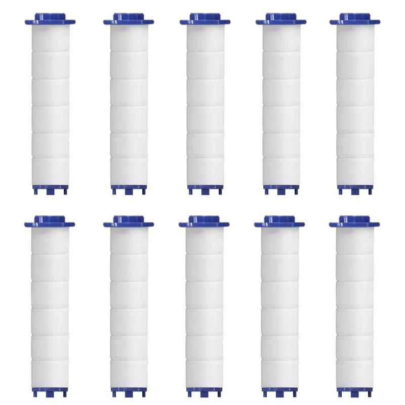 

Hand Shower Filters, Set of 10 Replacement Filters for Hard Water, Remove Chlorine and Harmful Substances More Effectively