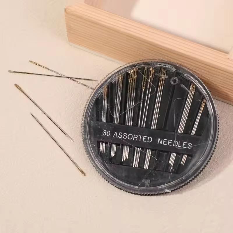 3/5Set Sewing Needles Handcraft Needlework Embroidery Mending Gold Tail Needles 30PCS/Set Household DIY Art Sewing Accessory ZYF