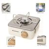 Portable Mini Butane Gas Stove Outdoor Camping Cooker/High Power 2800W Windproof, Adjustable Fire Lightweight/Compact