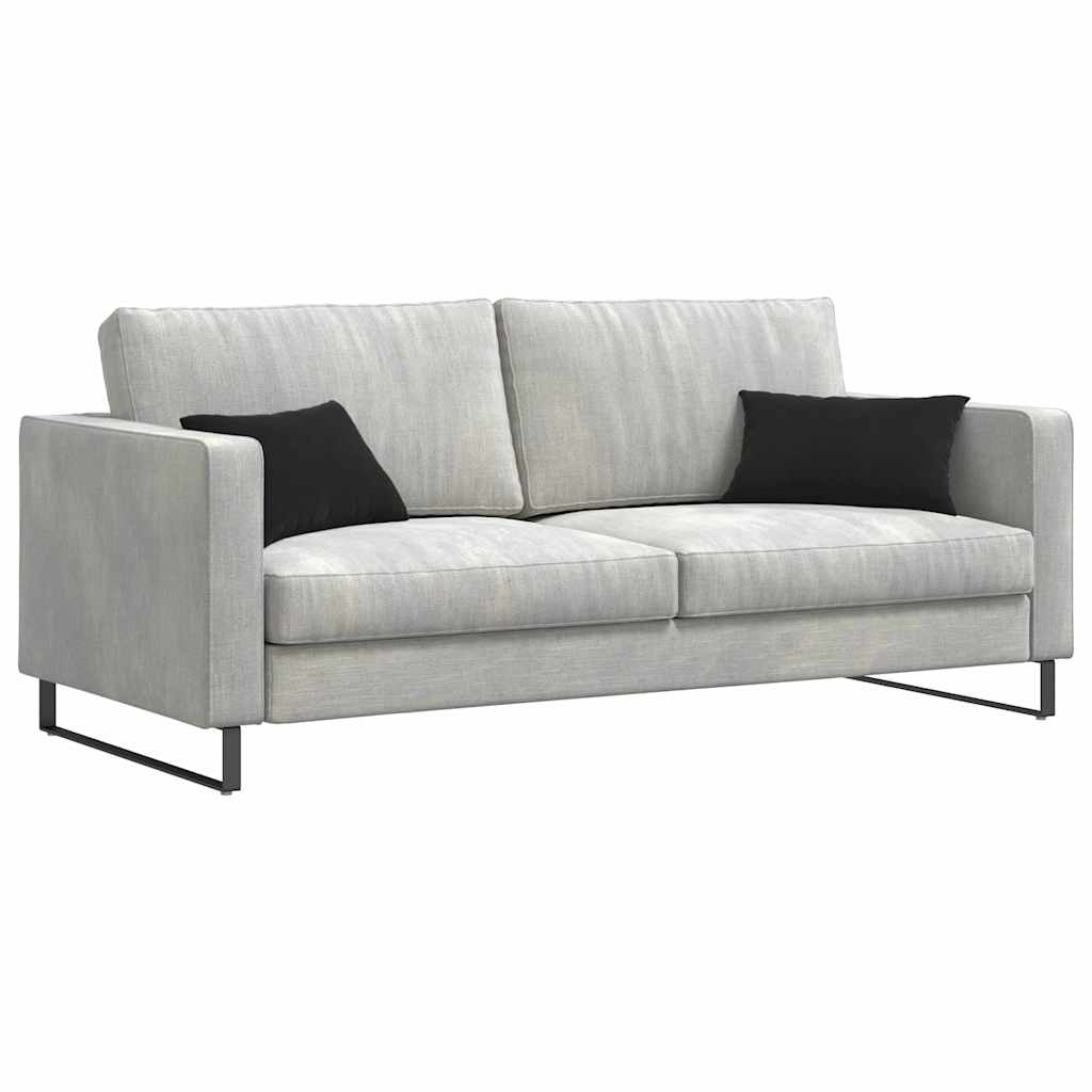 Sofa Cushions 2 Pcs Black 50 X 30 Cm Cord Fabric