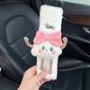 1/2pc Cute Cartoon Bow Clouds Car Seat Belt Cover Imitation Rabbit Fur Auto Seatbelt Safety Soft Plush Shoulder Pad Decrotion