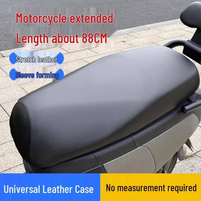 

Универсальный чехол на сиденье из эластичной кожи для электромобиля/мотоцикла на все четыре сезона - Нескользящий, Водонепроницаемый, Защищенный от солнца