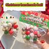 TPR Cartoon Fidget Toy Kneading Noisy Ball Pinch Toy Christmas Squeeze Toys  Xmas Party Favors