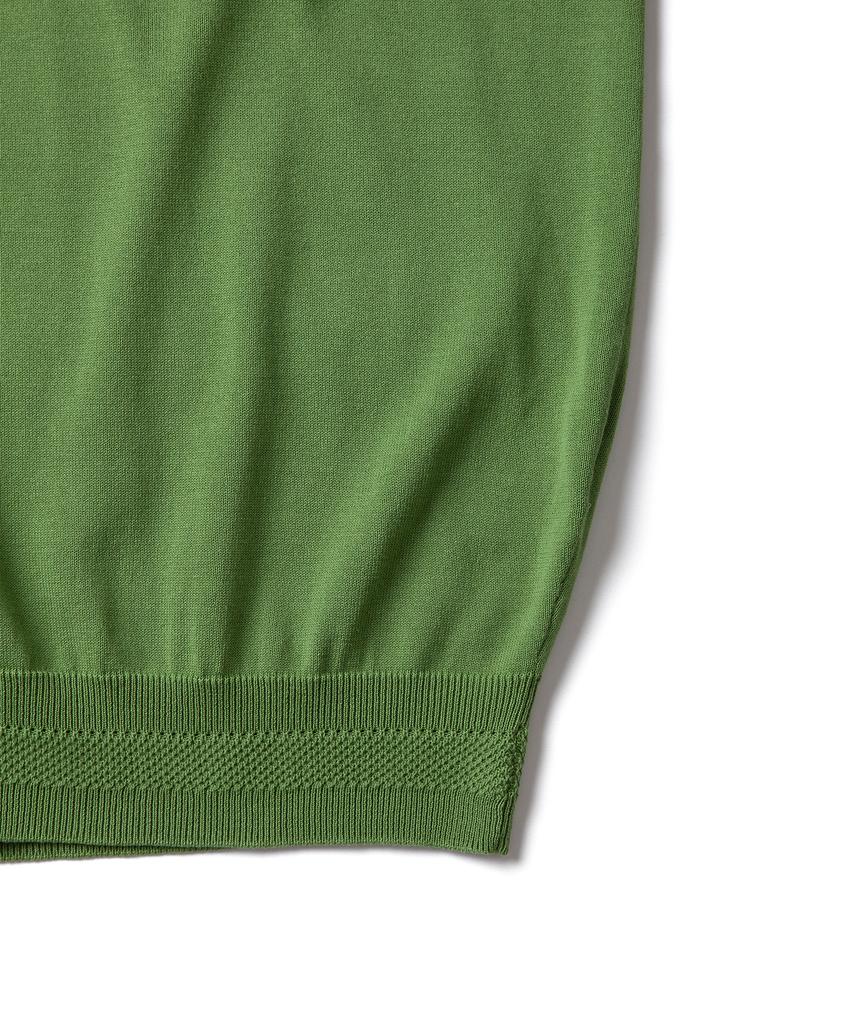 AMFEAST Essential Half Knit Shirt Green