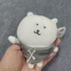 Self Deprecating Bear Plush Toy With Black Cat Costume For Gifts And Decor