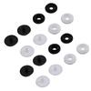 200 Set Plastic Snaps Fasteners No Sew Round Buttons Kit for Clothing Sewing Crafting Bib Bag Bright Black and Bright