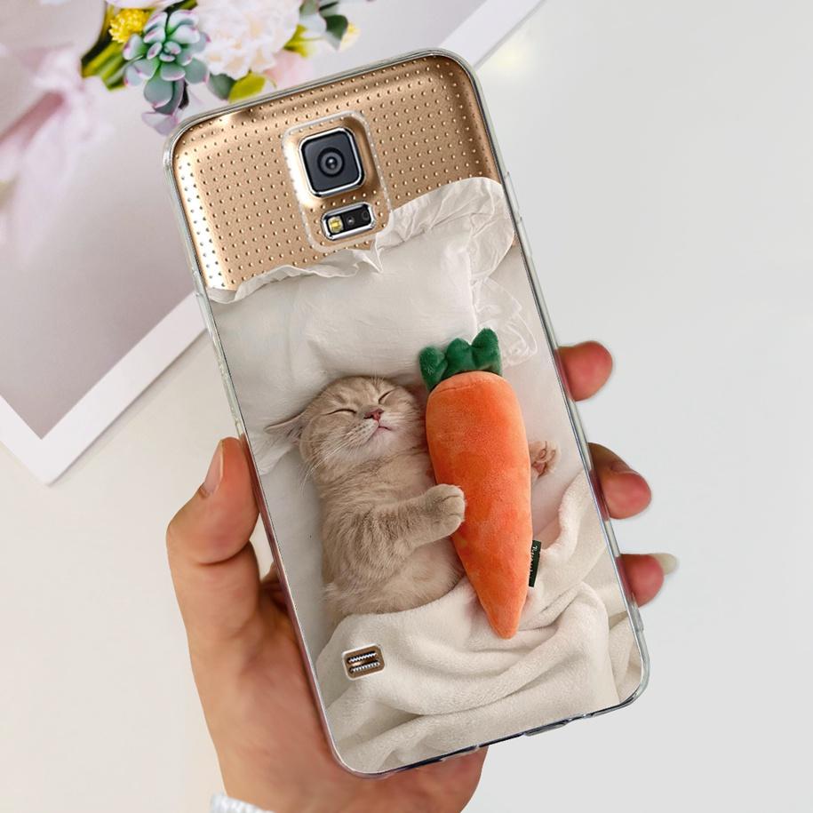 For Samsung Galaxy S5 Case G900F G900I i9600 S 5 Back Cover Cool Painted Soft Silicone Clear Phone Case For Samsung S5 Neo Coque