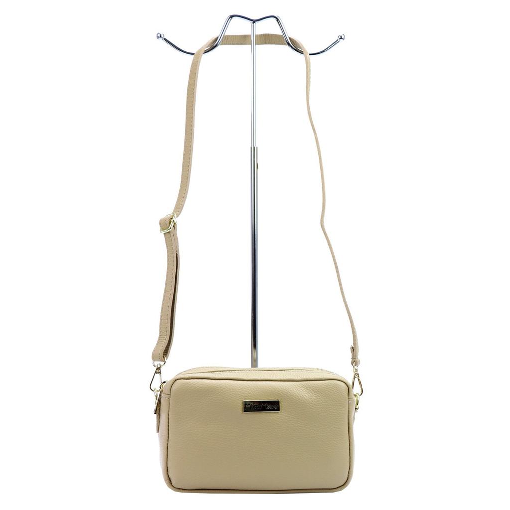 Skórzana miejska damska listonoszka od MiaMore