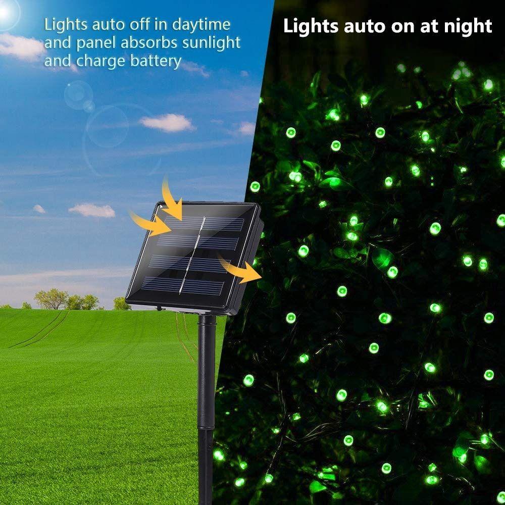 22M/200LED Solar LED Light String Waterproof Outdoor Fairy Lights Solar String Light  Garden Decor