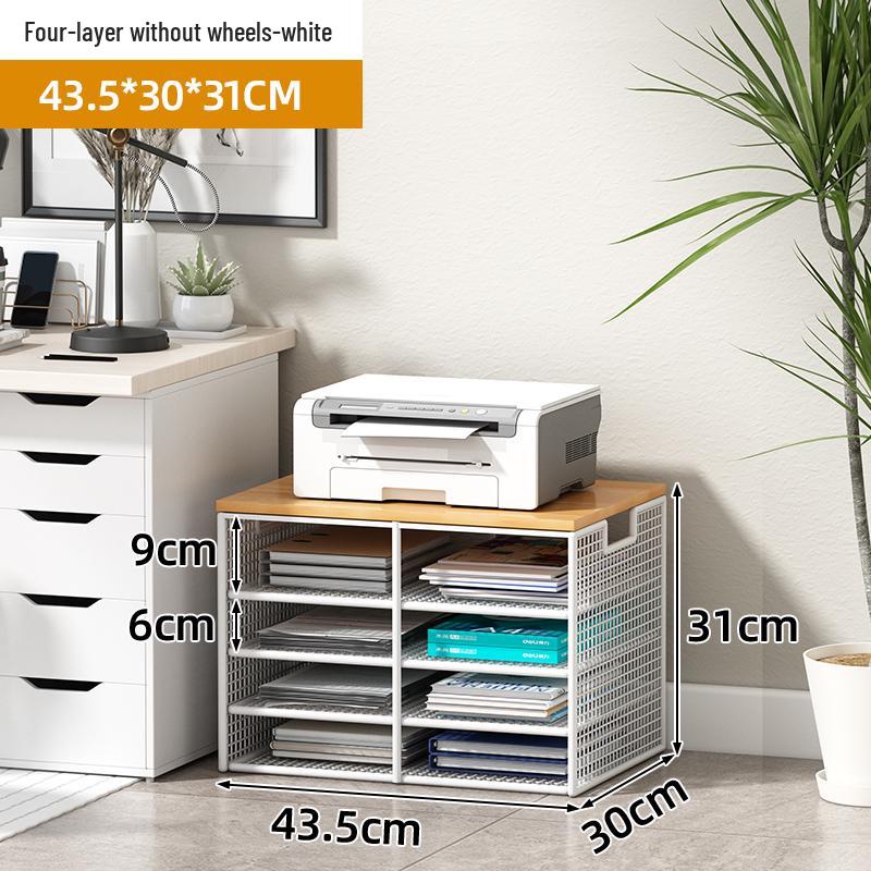 Multi-Layer Desk Organizer and File Storage Box