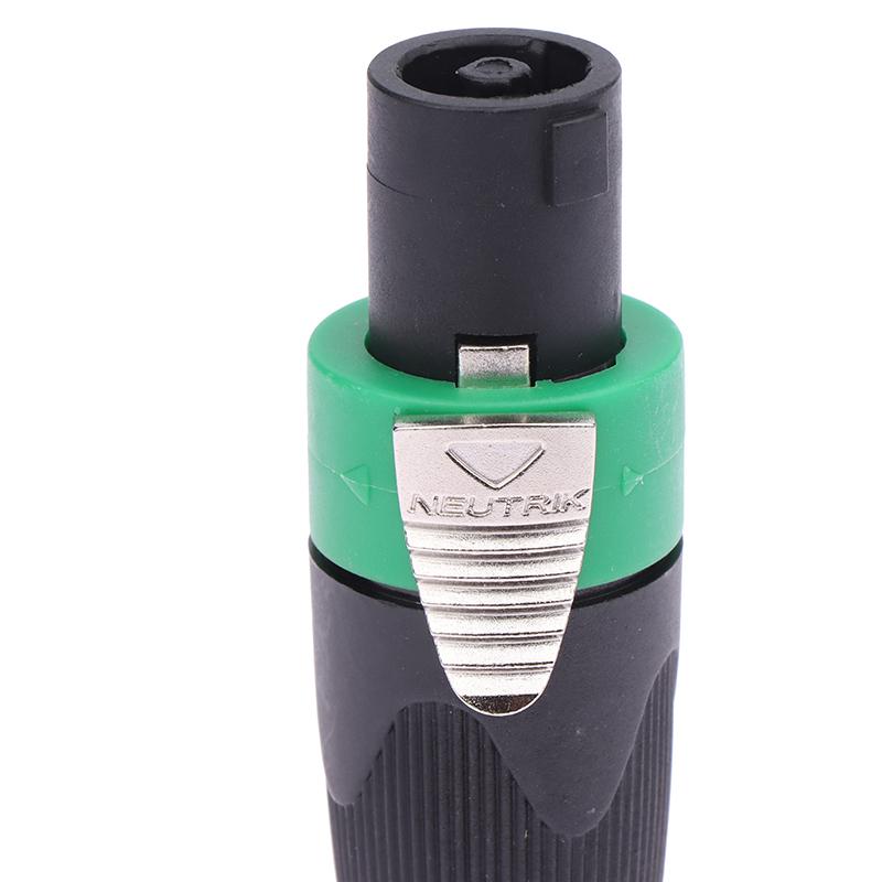 1Pcs 4-Pole 4Pin Nl4Fc Speaker Connector Ohm Plug Speaker Audio Cable Adapter Twist Lock 4 Pin Speakon Female Jack Accessories