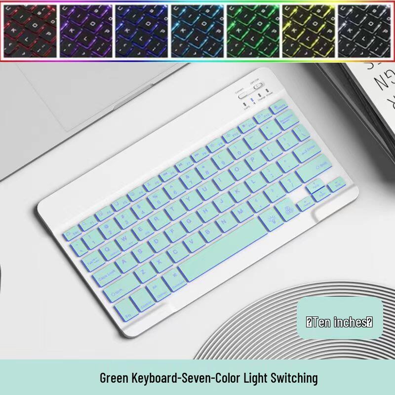 Luminous Wireless Keyboard & Mouse Set for iPad, Silent Bluetooth, Portable, High-Value