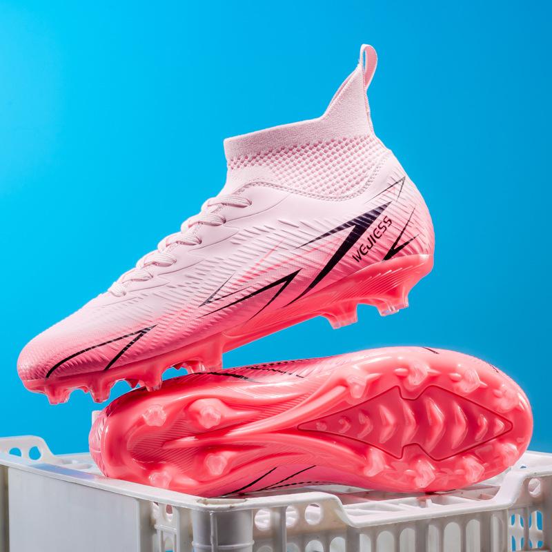 New men's and women's AG long-spike boots, anti-slip and wear-resistant, youth professional competition training soccer shoes wholesale