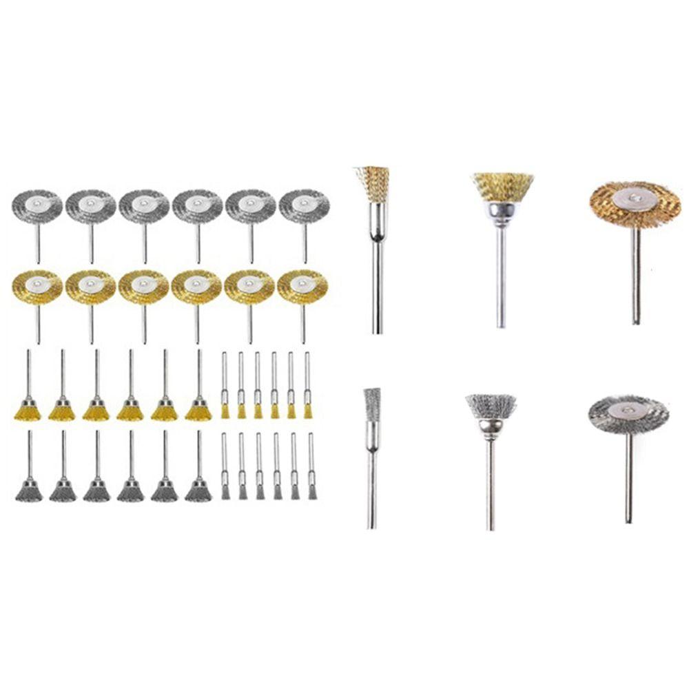 Accessories Electric Rotary Tools Wire Wheel Polishing Grinding Brass Brush Kit Buffing Sanding