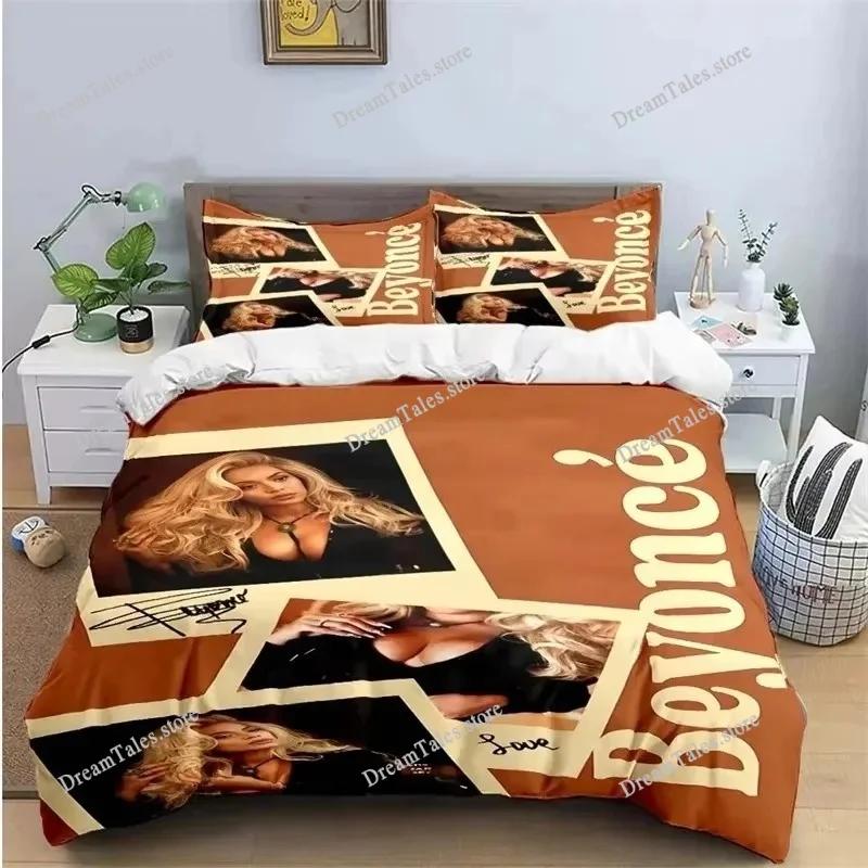 Pop Female Singer B-Beyonce Bedding Set Boys Girls Twin Queen King Size Duvet Cover Pillowcase Bed Boys Adult Home Textileextile