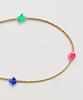 Bonbeau Unique And Fun Charms Gold Beads Long Necklace Color Motif Charm Gold Bead Long Necklace Kitsch Necklace