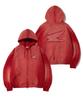 Phyps Motorcycle Honda Stud Wing Washing Hoodie Zip-Up_Dark Red