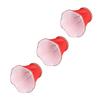 3 Stück E14 Stoff Lampenschirm Modern ClipOn Lampenschirm für Zuhause Wand Kerzenlampen Kronleuchter Rot